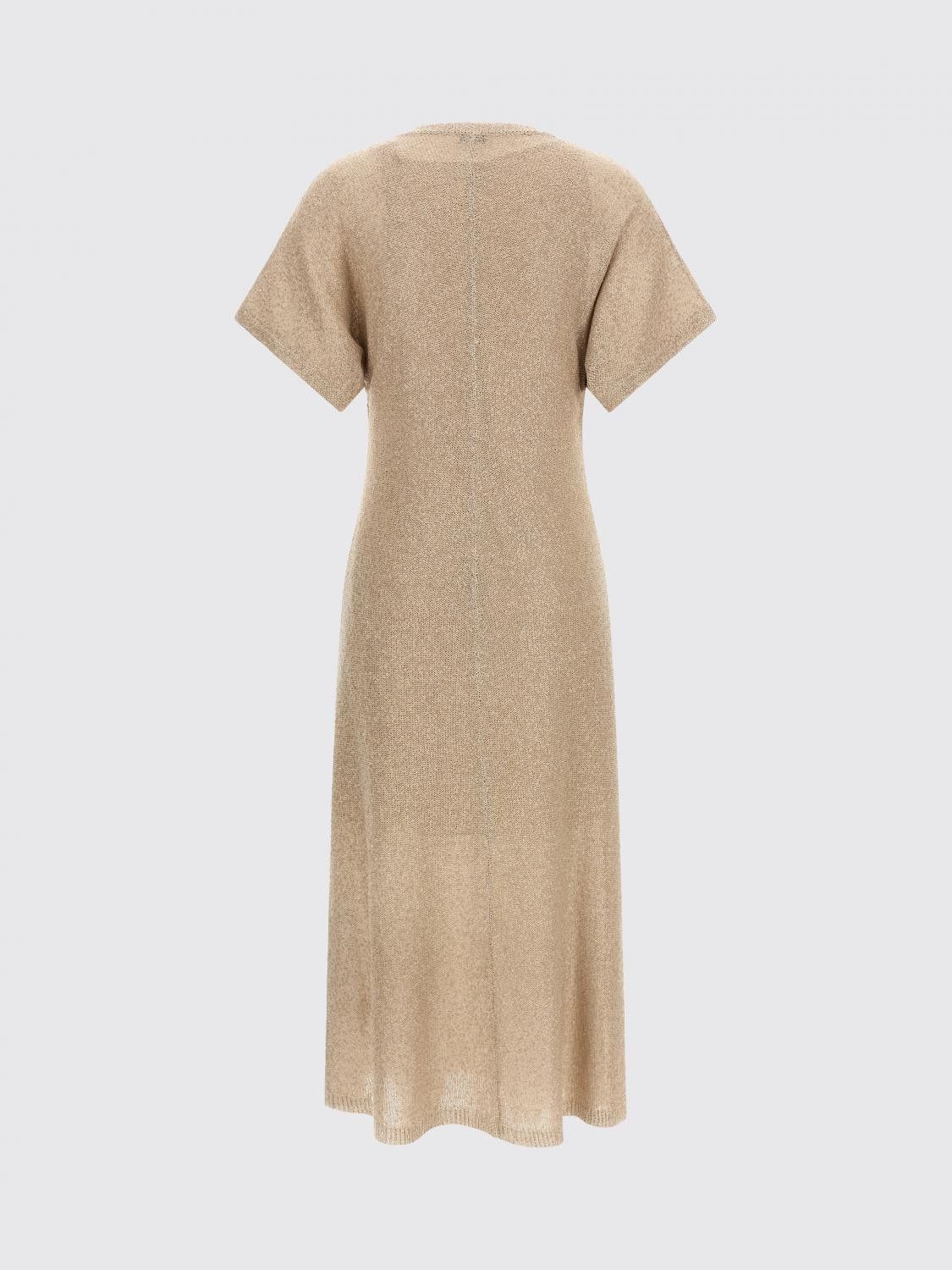 Brunello Cucinelli Brunello Cucinelli Dress Woman Beige Size M / US 6-8 / IT 42-44 - 3 Thumbnail