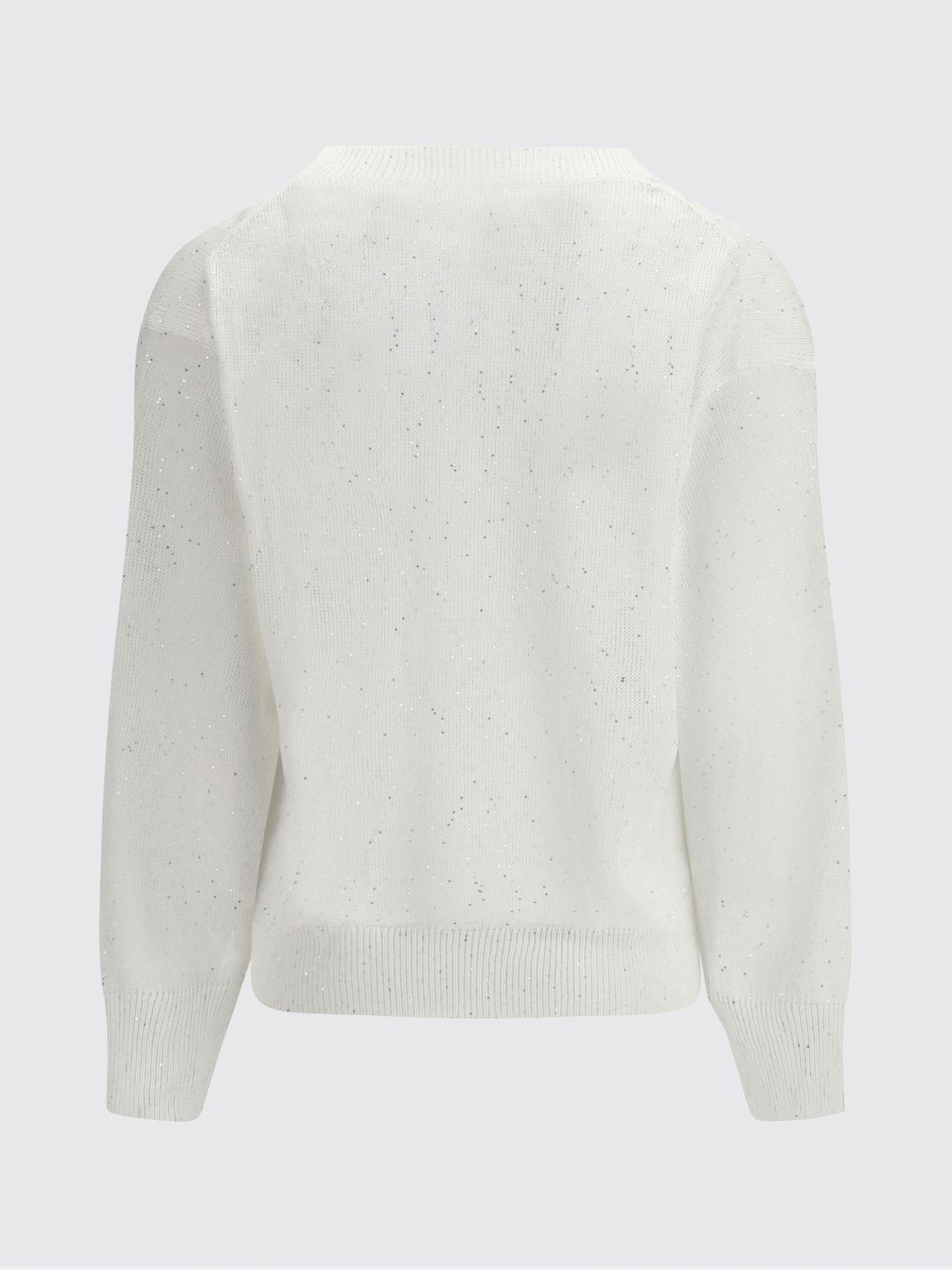 Brunello Cucinelli Brunello Cucinelli Sweater Woman White Size L / US 10 / IT 46 - 3 Thumbnail