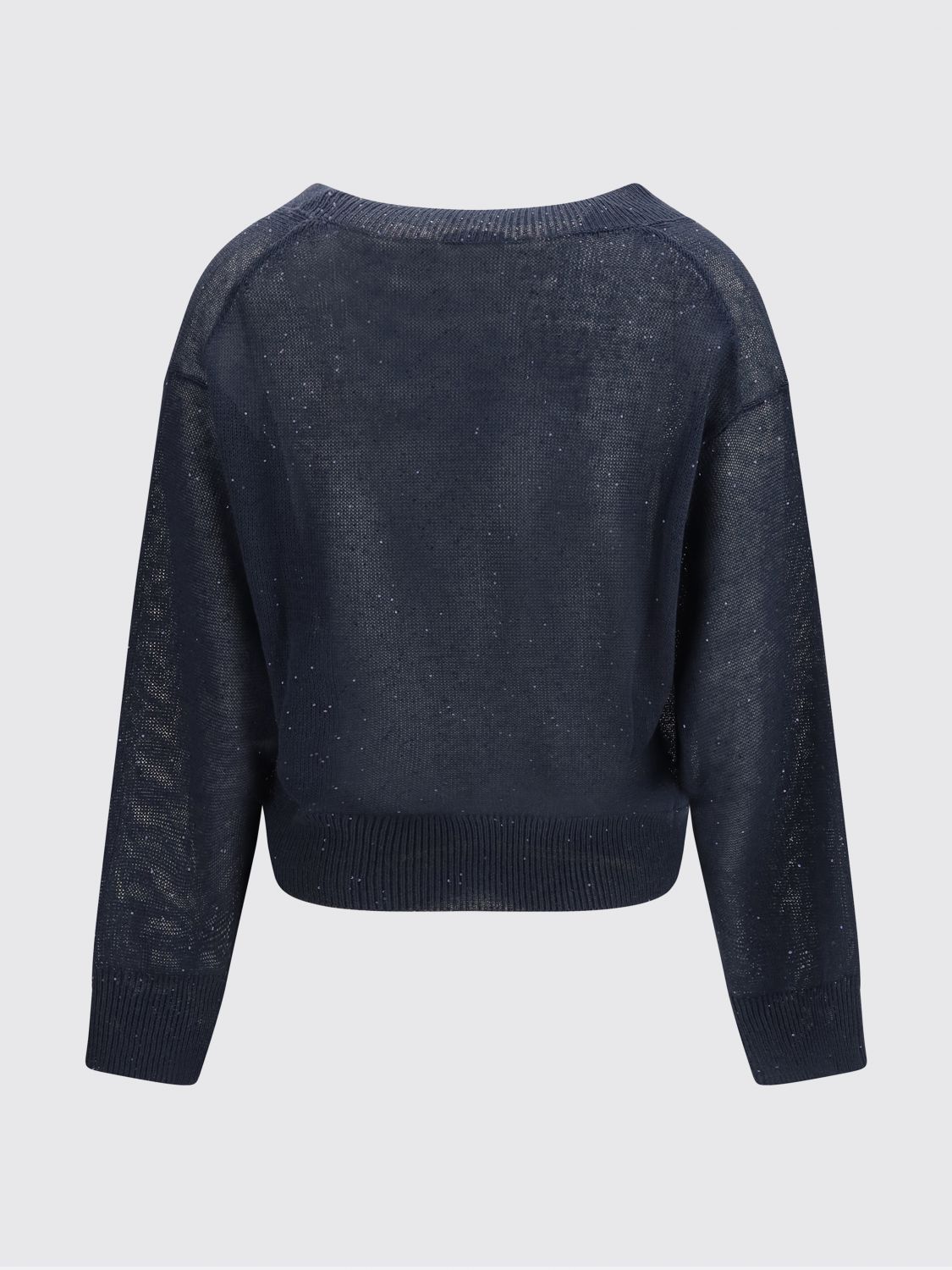 Brunello Cucinelli Brunello Cucinelli Sweater Woman Ocean Size L / US 10 / IT 46 - 3 Thumbnail