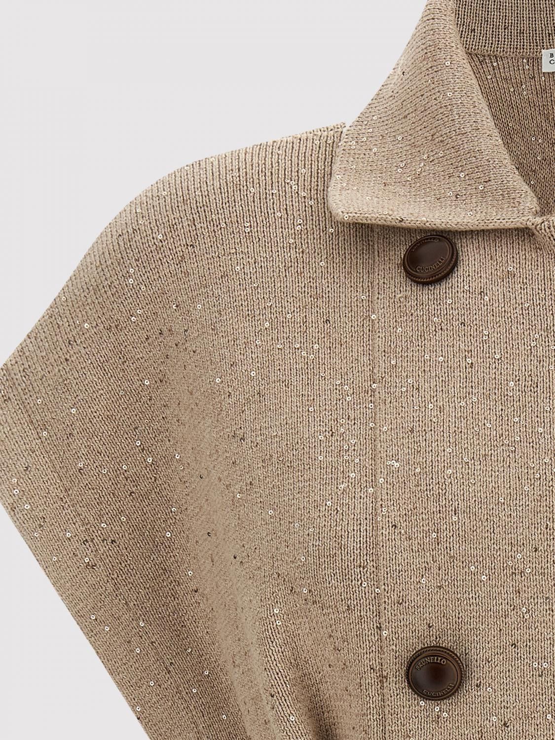 Brunello Cucinelli Brunello Cucinelli Sweater Woman Beige Size XS / US 0-2 / IT 36-38 - 4 Thumbnail