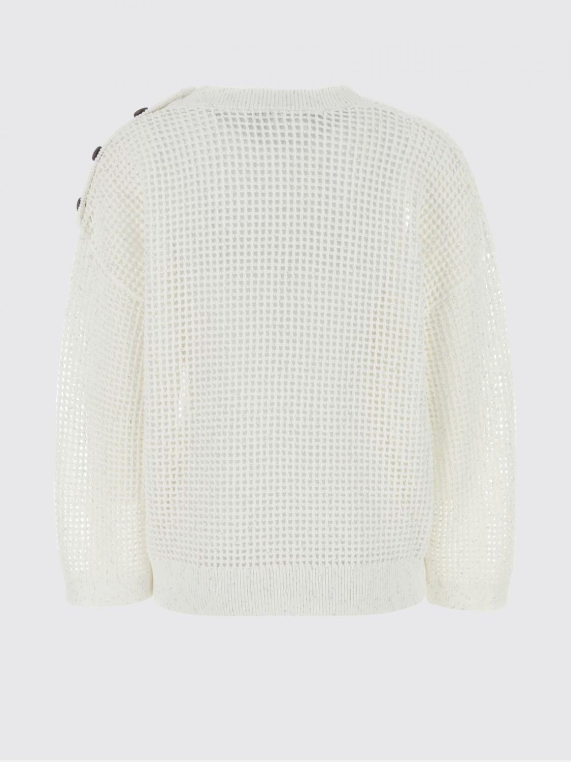 Brunello Cucinelli Brunello Cucinelli Sweater Woman White Size S / US 4 / IT 40 - 3 Thumbnail