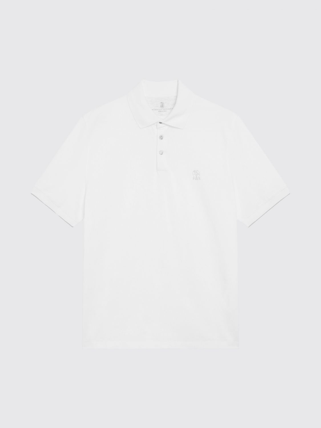 Brunello Cucinelli Brunello Cucinelli Polo Shirt Men Milk Size US L / EU 52-54 / 3 - 2 Thumbnail