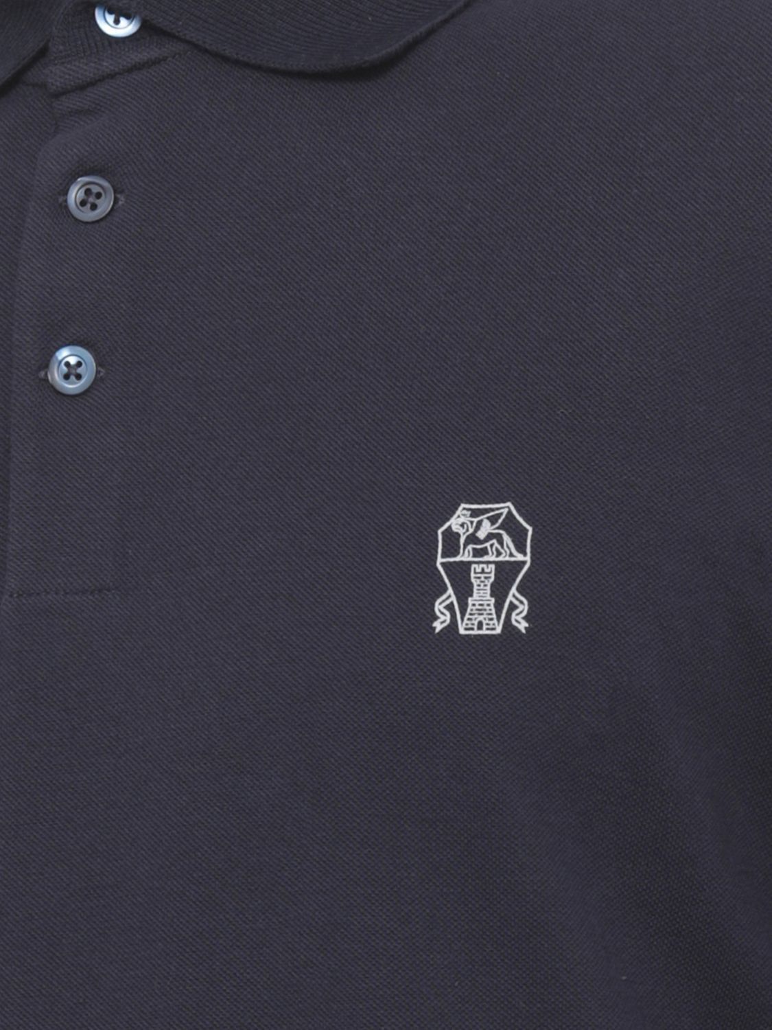Brunello Cucinelli Brunello Cucinelli Polo Shirt Men Blue 3 Size US L / EU 52-54 / 3 - 4 Thumbnail