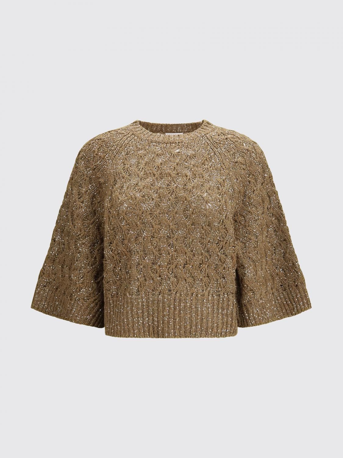 Brunello Cucinelli Brunello Cucinelli Sweater Woman Yellow Cream Size M / US 6-8 / IT 42-44 - 2 Thumbnail