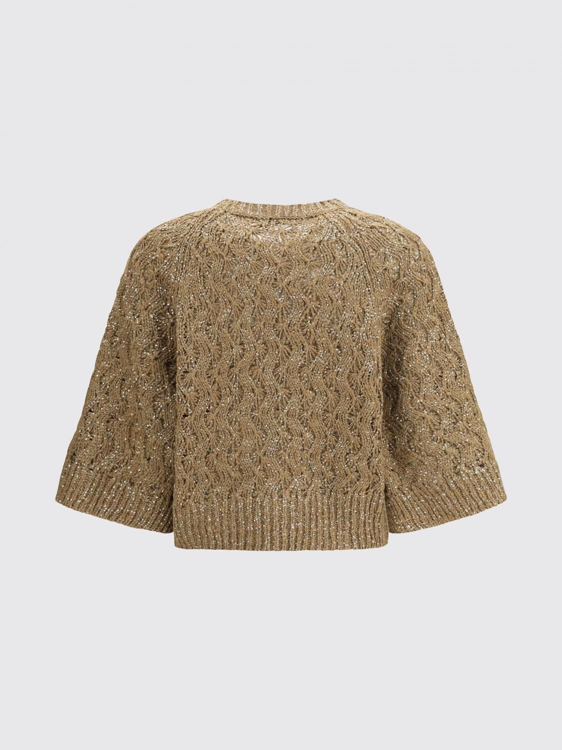 Brunello Cucinelli Brunello Cucinelli Sweater Woman Yellow Cream Size M / US 6-8 / IT 42-44 - 3 Thumbnail