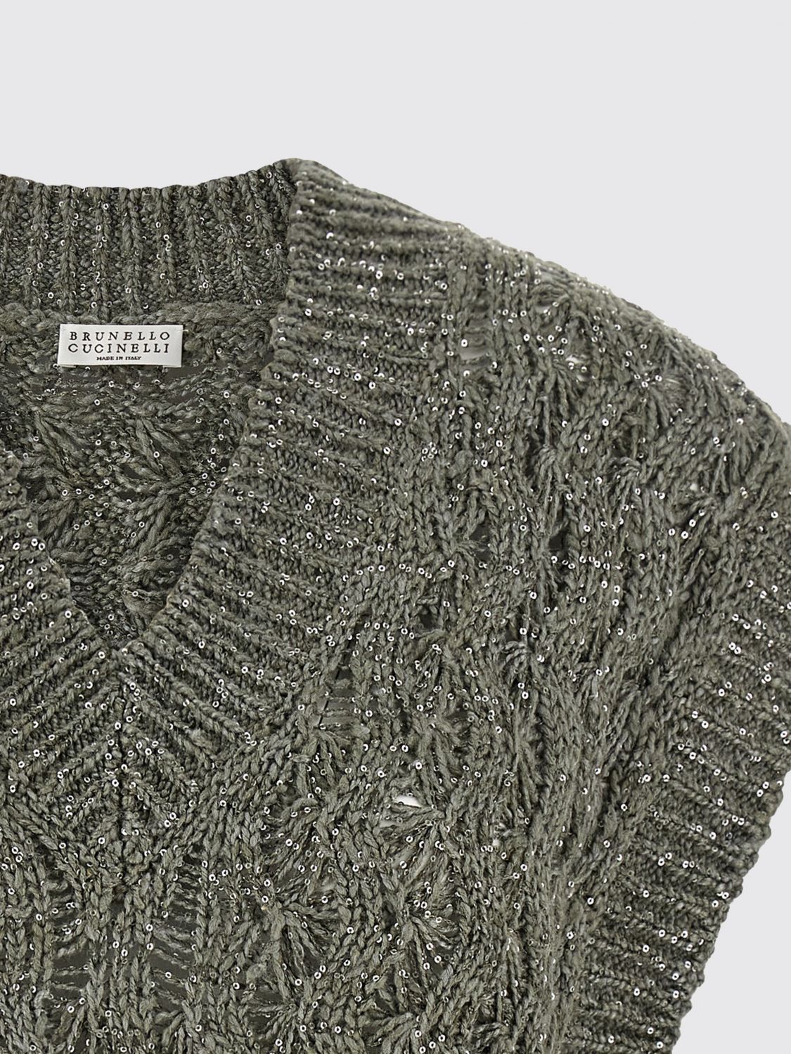 Brunello Cucinelli Brunello Cucinelli Sweater Woman Green Size XS / US 0-2 / IT 36-38 - 4 Thumbnail
