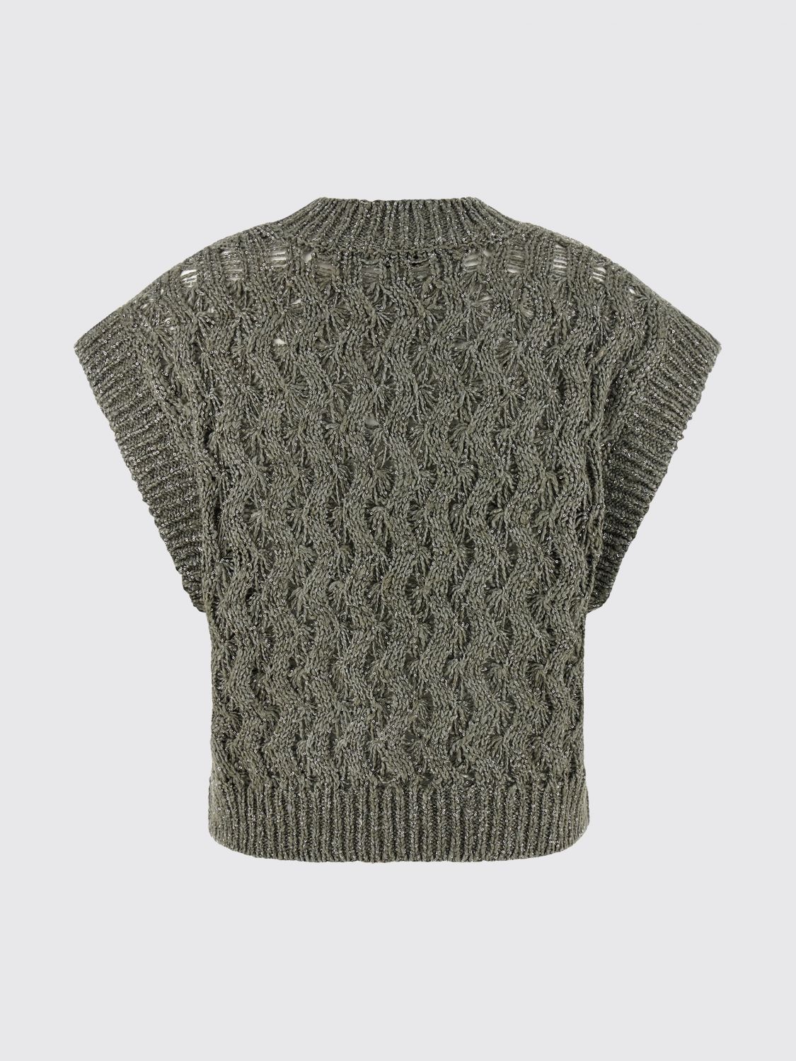 Brunello Cucinelli Brunello Cucinelli Sweater Woman Green Size XS / US 0-2 / IT 36-38 - 3 Thumbnail