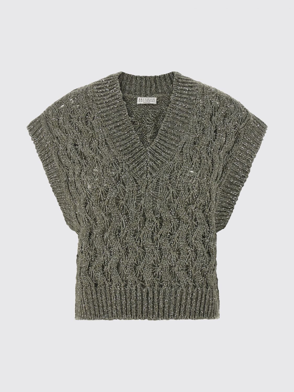 Brunello Cucinelli Brunello Cucinelli Sweater Woman Green Size XS / US 0-2 / IT 36-38 - 2 Thumbnail