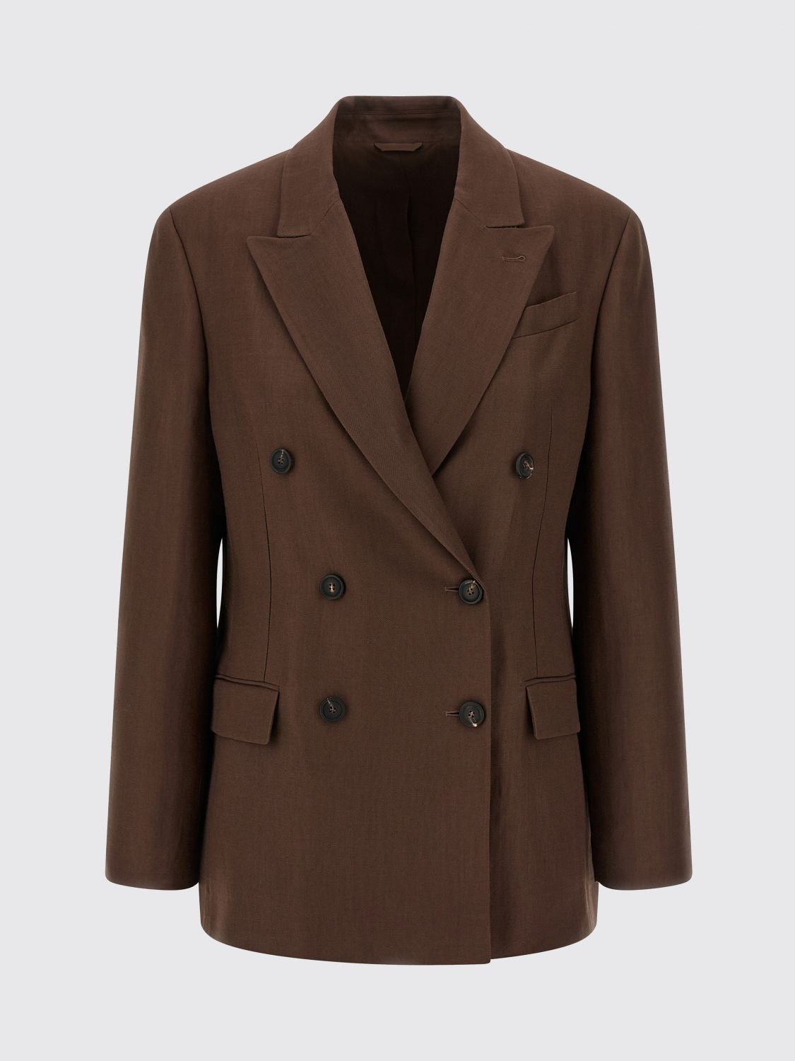 Brunello Cucinelli Brunello Cucinelli Jacket Woman Brown Size S / US 4 / IT 40 - 2 Thumbnail