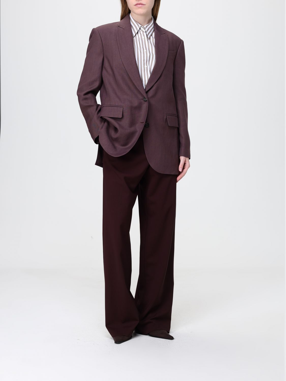 Brunello Cucinelli Brunello Cucinelli Jacket Woman Brown Size M / US 6-8 / IT 42-44 - 2 Thumbnail