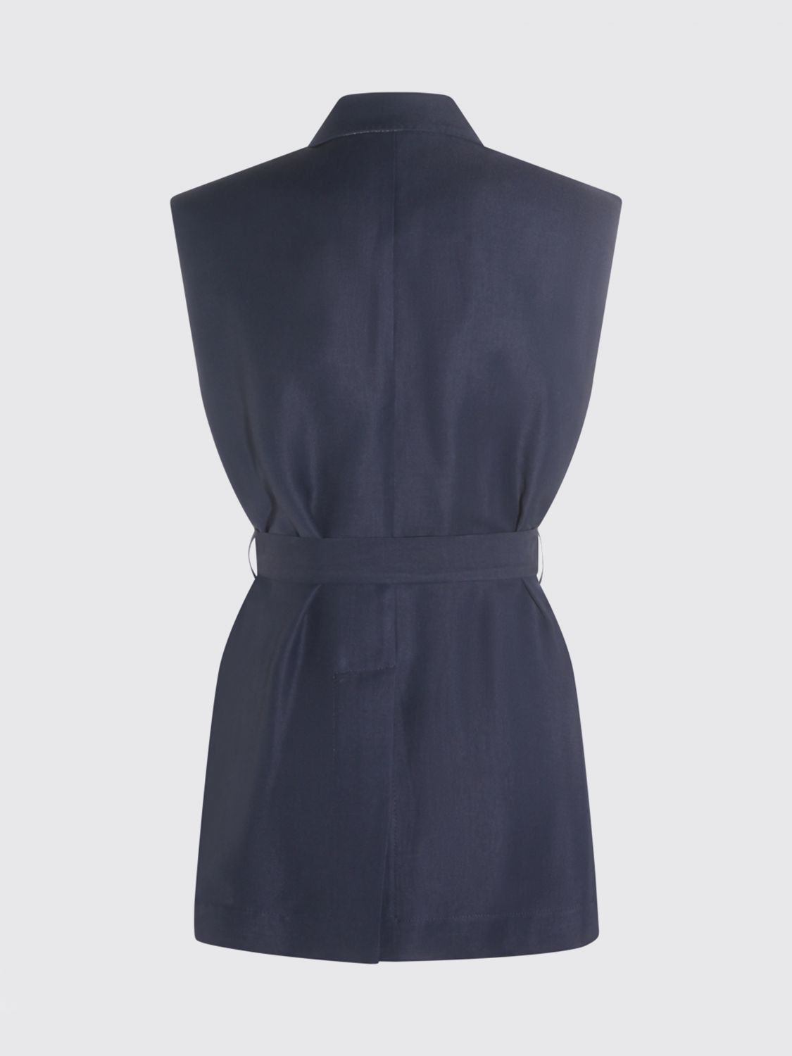 Brunello Cucinelli Brunello Cucinelli Waistcoat Woman Blue Size M / US 6-8 / IT 42-44 - 3 Thumbnail