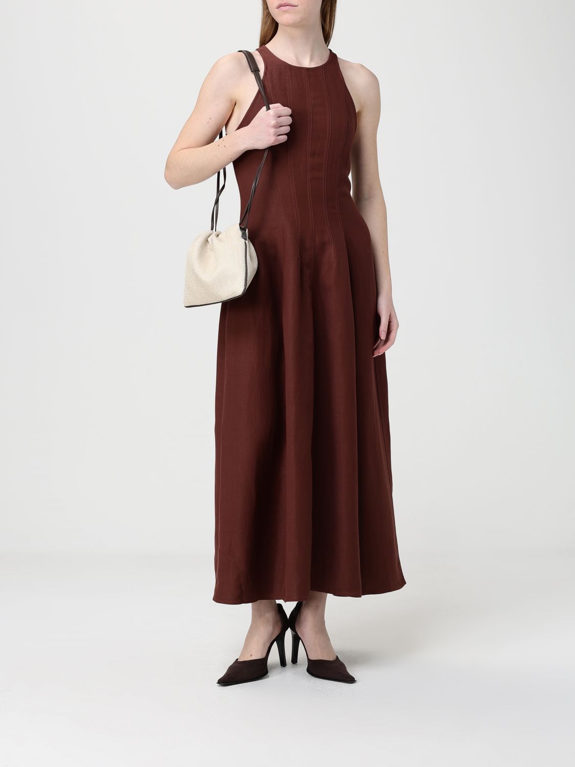 Brunello Cucinelli Brunello Cucinelli Dress Woman Violet Size L / US 10 / IT 46 - 2 Thumbnail
