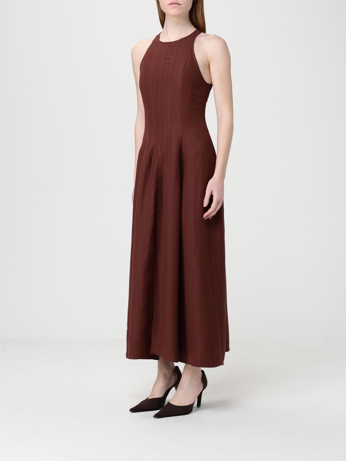 Brunello Cucinelli Brunello Cucinelli Dress Woman Violet Size L / US 10 / IT 46 - 4 Thumbnail