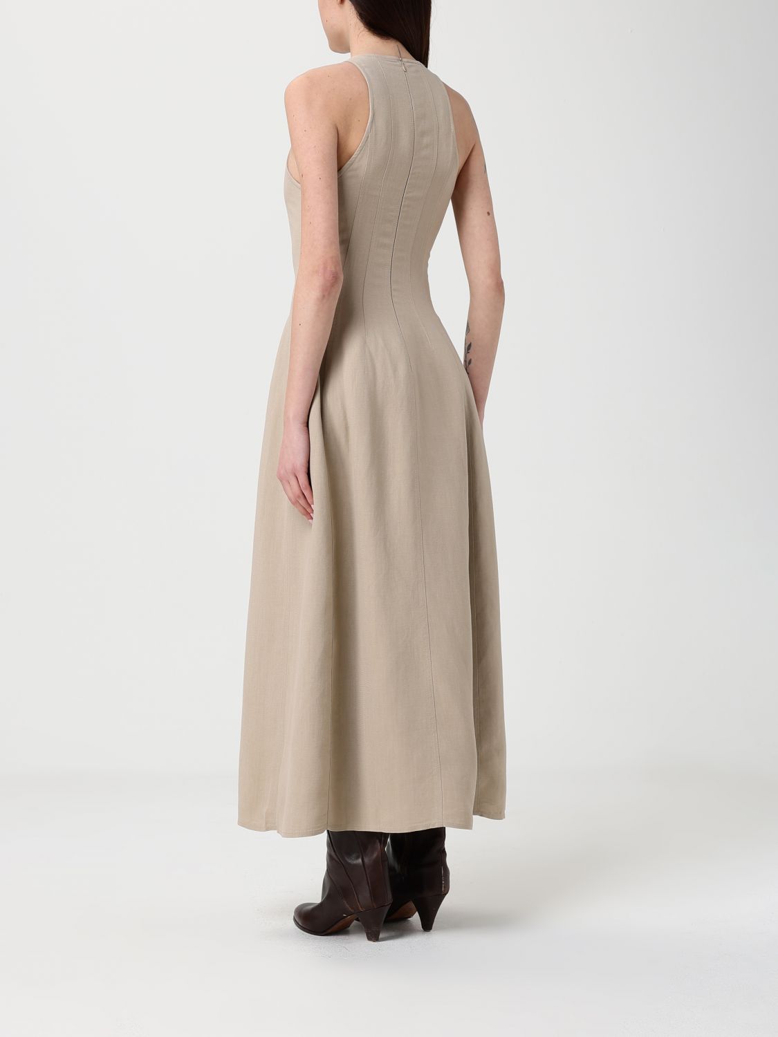 Brunello Cucinelli Brunello Cucinelli Dress Woman Beige Size M / US 6-8 / IT 42-44 - 3 Thumbnail