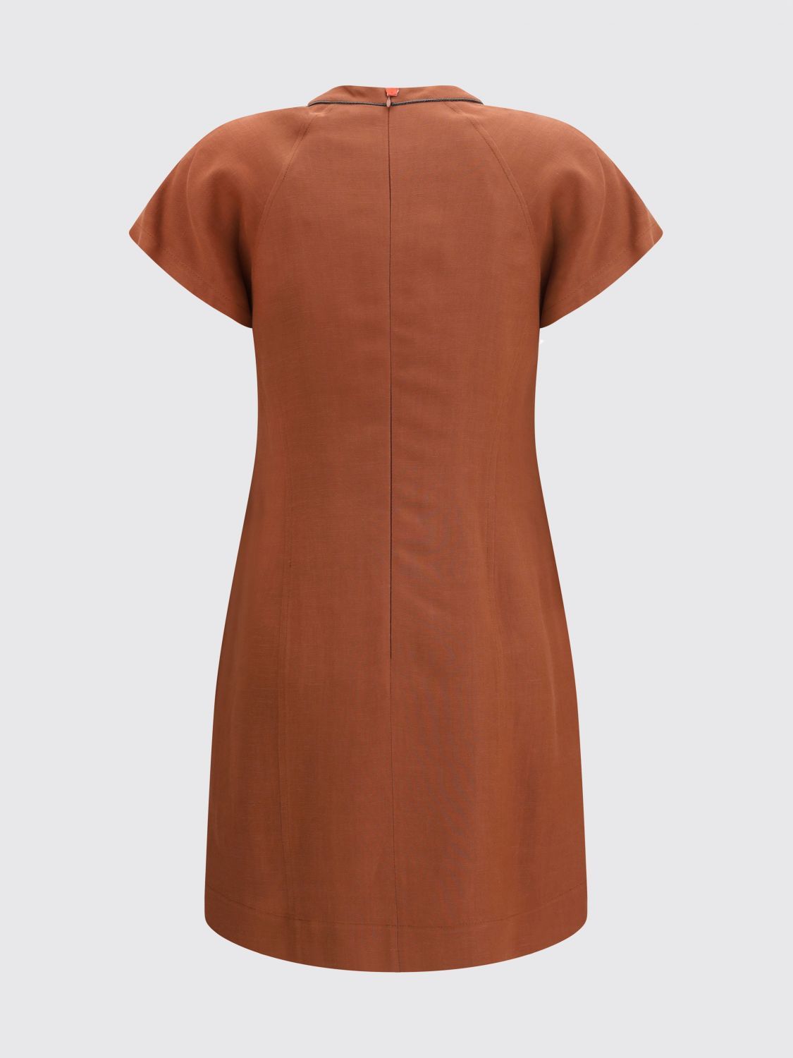 Brunello Cucinelli Brunello Cucinelli Dress Woman Brick Red Size L / US 10 / IT 46 - 3 Thumbnail