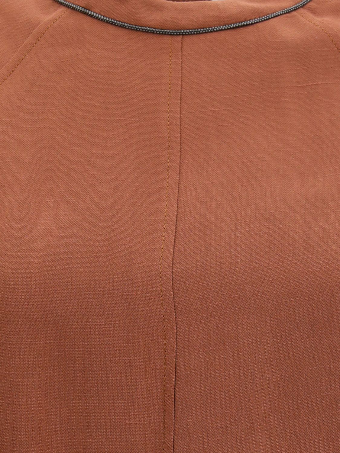 Brunello Cucinelli Brunello Cucinelli Dress Woman Brick Red Size L / US 10 / IT 46 - 4 Thumbnail