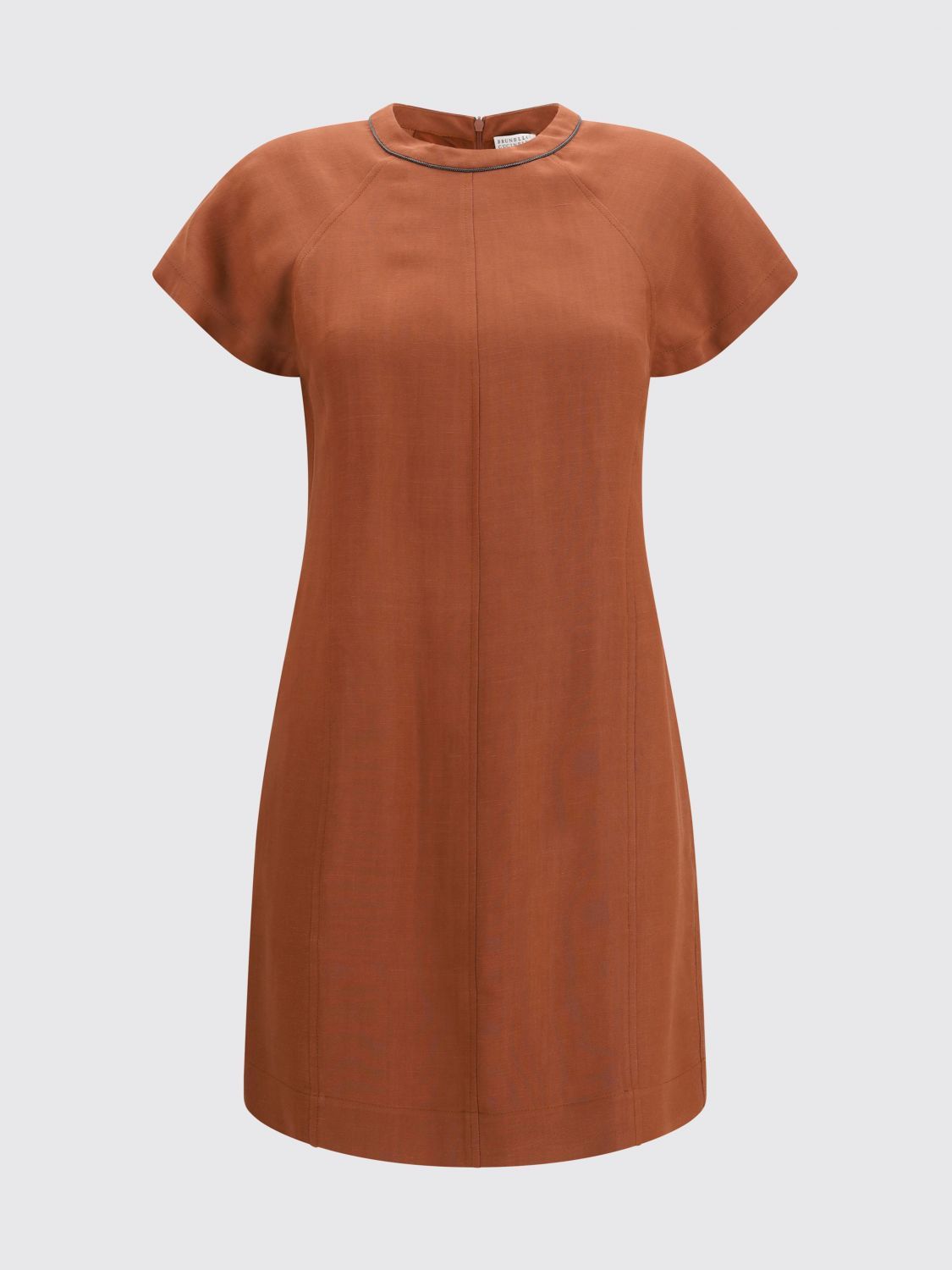 Brunello Cucinelli Brunello Cucinelli Dress Woman Brick Red Size L / US 10 / IT 46 - 2 Thumbnail
