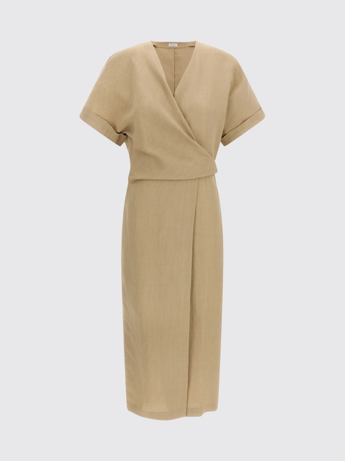 Brunello Cucinelli Brunello Cucinelli Dress Woman Beige Size M / US 6-8 / IT 42-44 - 2 Thumbnail