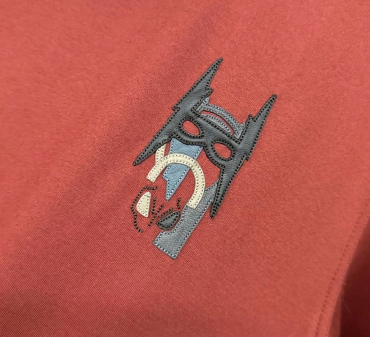 Hermes Hermes Leather Patch Graphic T-Shirt XL Size US XL / EU 56 / 4 - 4 Thumbnail