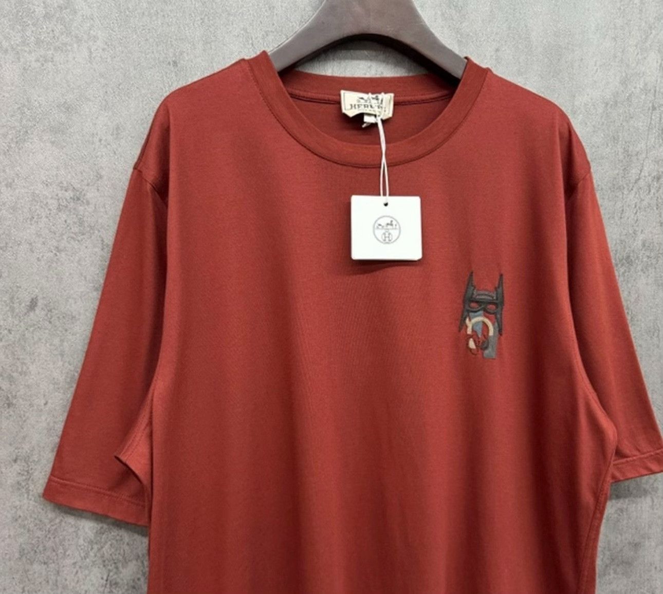 Hermes Hermes Leather Patch Graphic T-Shirt XL Size US XL / EU 56 / 4 - 3 Thumbnail