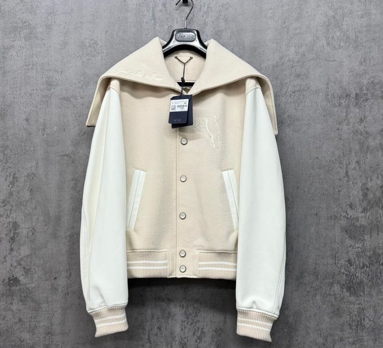 Louis Vuitton Louis Vuitton Pearl Logo Varsity Jacket 48 Size US M / EU 48-50 / 2 - 2 Thumbnail