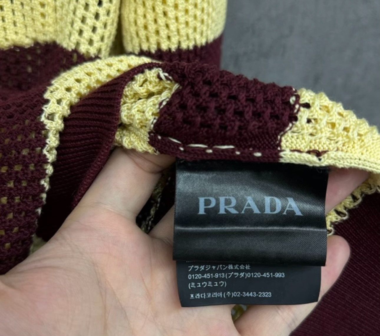 Prada Prada Striped Mesh Knit Top 48 Size US M / EU 48-50 / 2 - 4 Thumbnail