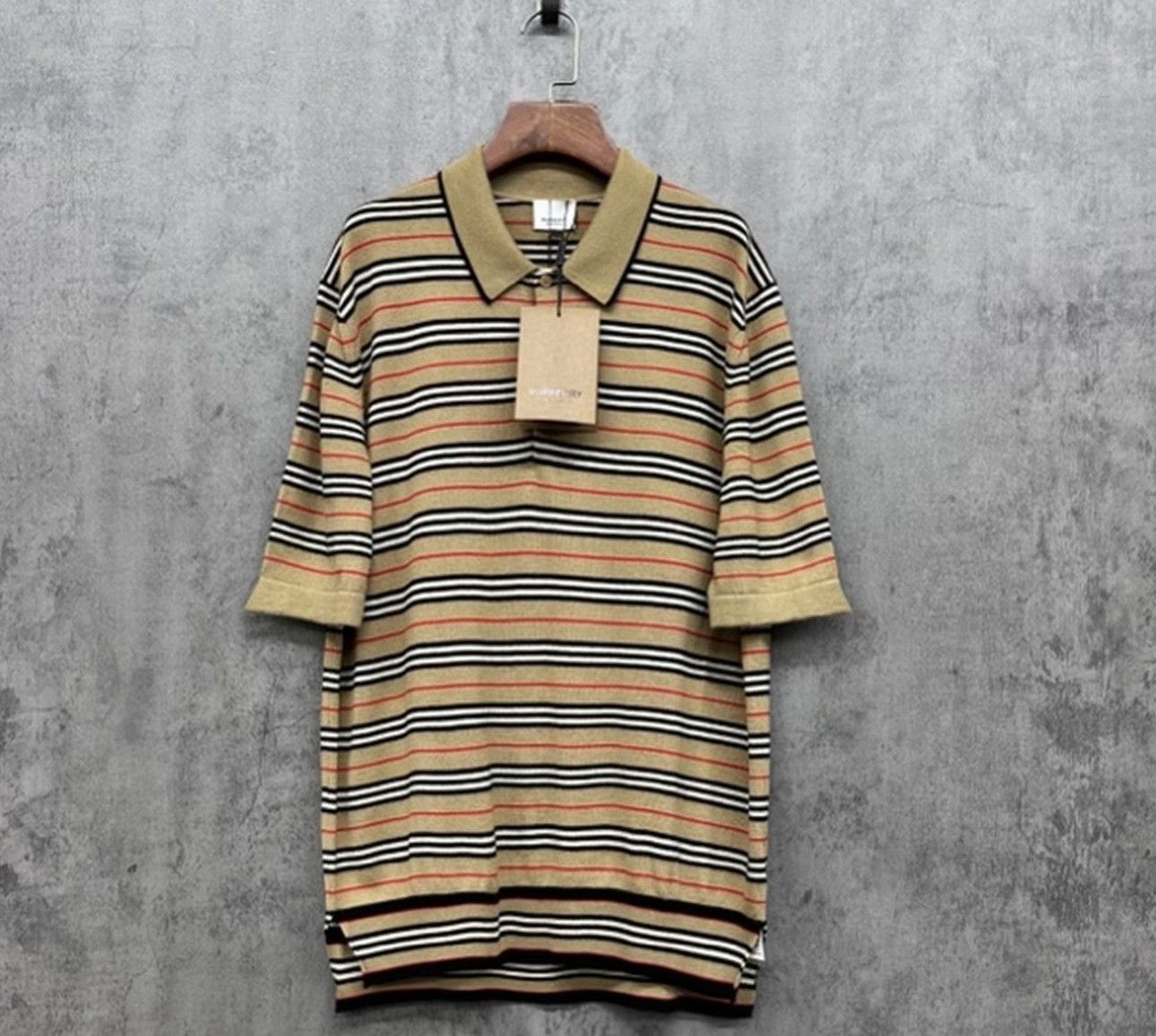 Burberry Burberry Stripe Merino Wool Knit Polo M Size US M / EU 48-50 / 2 - 2 Thumbnail