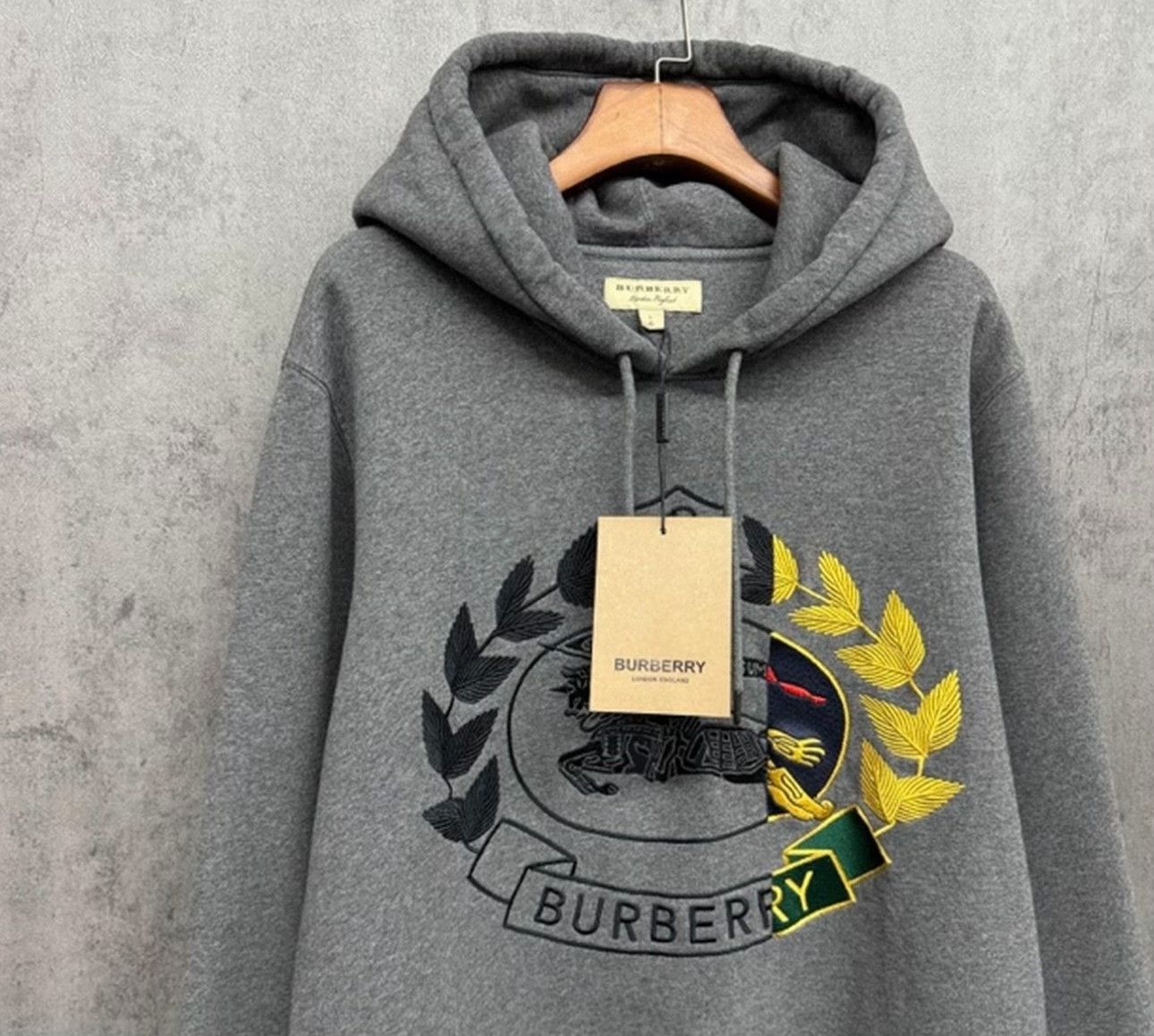 Burberry Burberry Prorsum Logo Embroidered Hoodie Size L Size US L / EU 52-54 / 3 - 3 Thumbnail