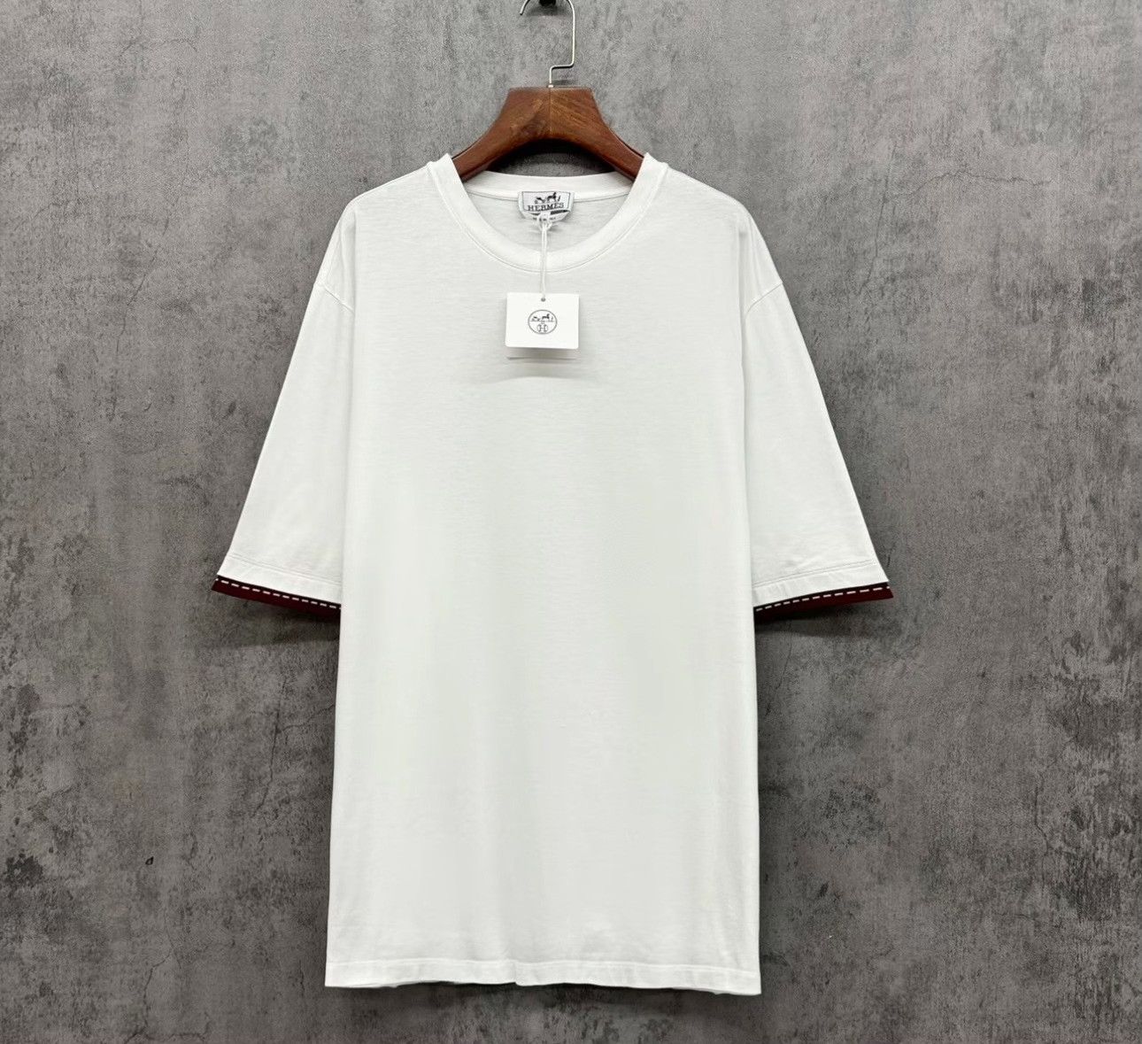 Hermes Hermes Contrast Hem Short Sleeve T-Shirt XL Size US XL / EU 56 / 4 - 2 Thumbnail