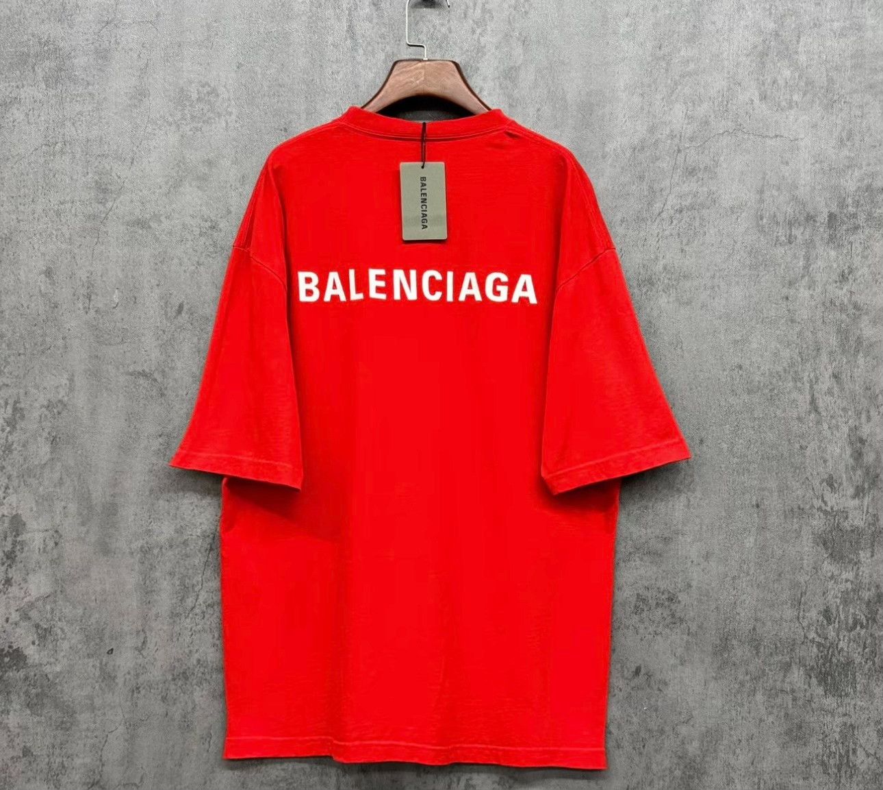 Balenciaga Balenciaga Embroidered Logo T-Shirt Red M Size US M / EU 48-50 / 2 - 2 Thumbnail