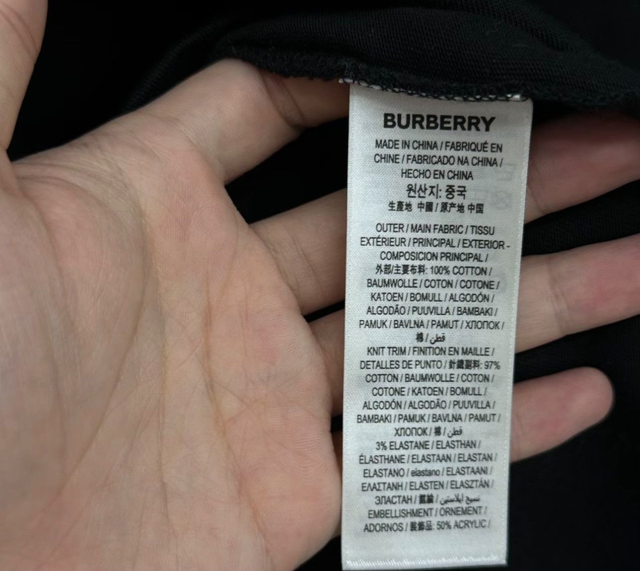 Burberry Burberry Embroidered Horse Logo T-Shirt Size L Size US L / EU 52-54 / 3 - 5 Thumbnail