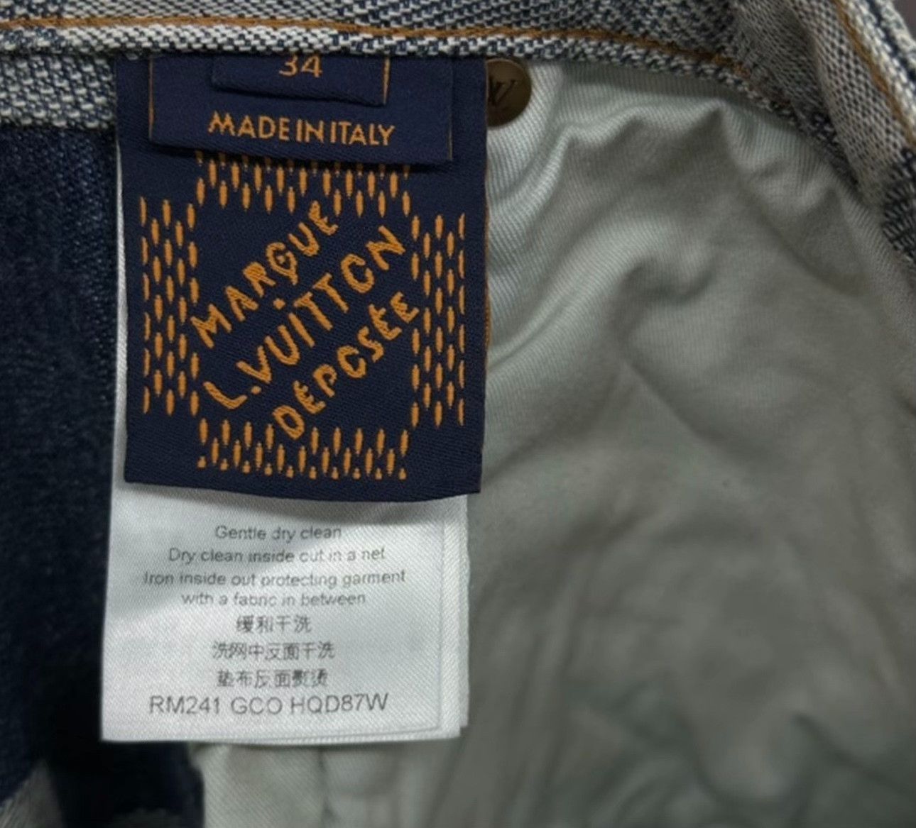 Louis Vuitton Louis Vuitton Damier Checkerboard Denim Jeans 34 Size US 34 / EU 50 - 5 Thumbnail
