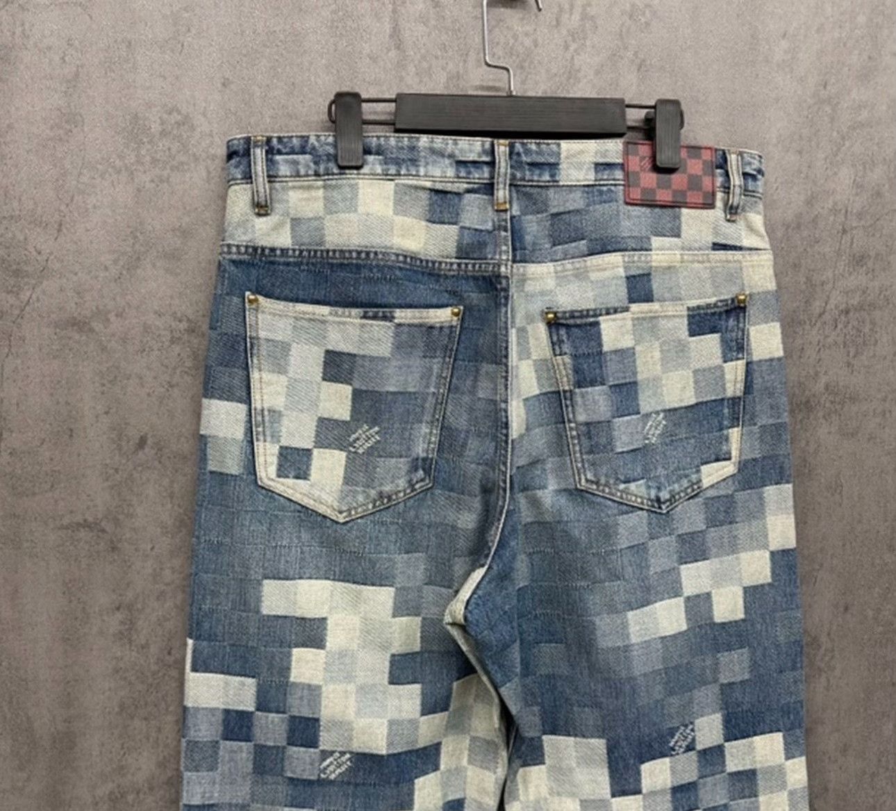 Louis Vuitton Louis Vuitton Damier Checkerboard Denim Jeans 34 Size US 34 / EU 50 - 4 Thumbnail