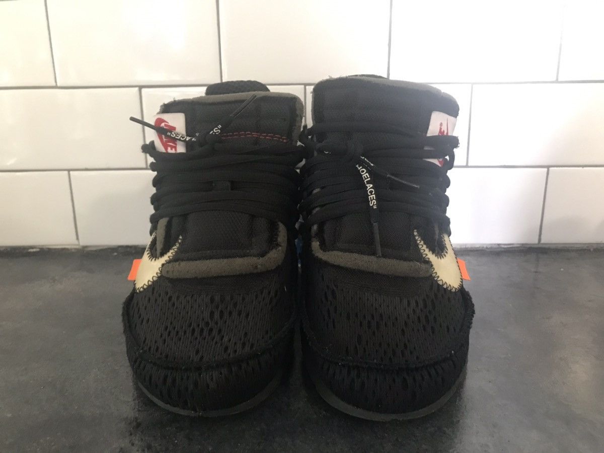 Pre-owned Nike X Off White Nike Off White Presto Black Size 8 Shoes