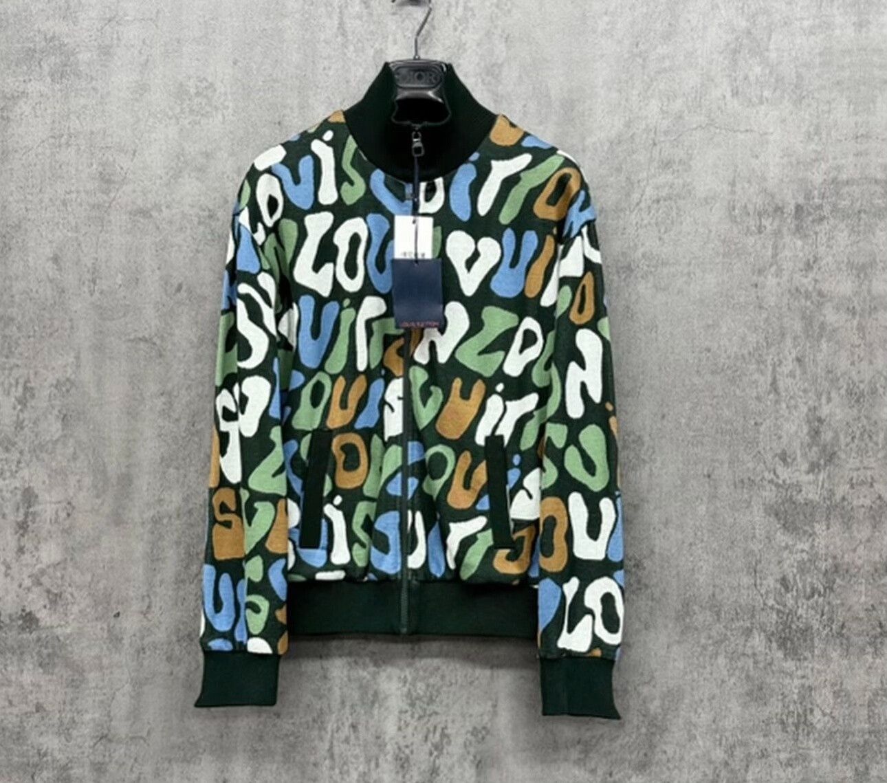 Louis Vuitton Louis Vuitton Multi Melting Logo Knit Jacket Size S Size US S / EU 44-46 / 1 - 2 Thumbnail