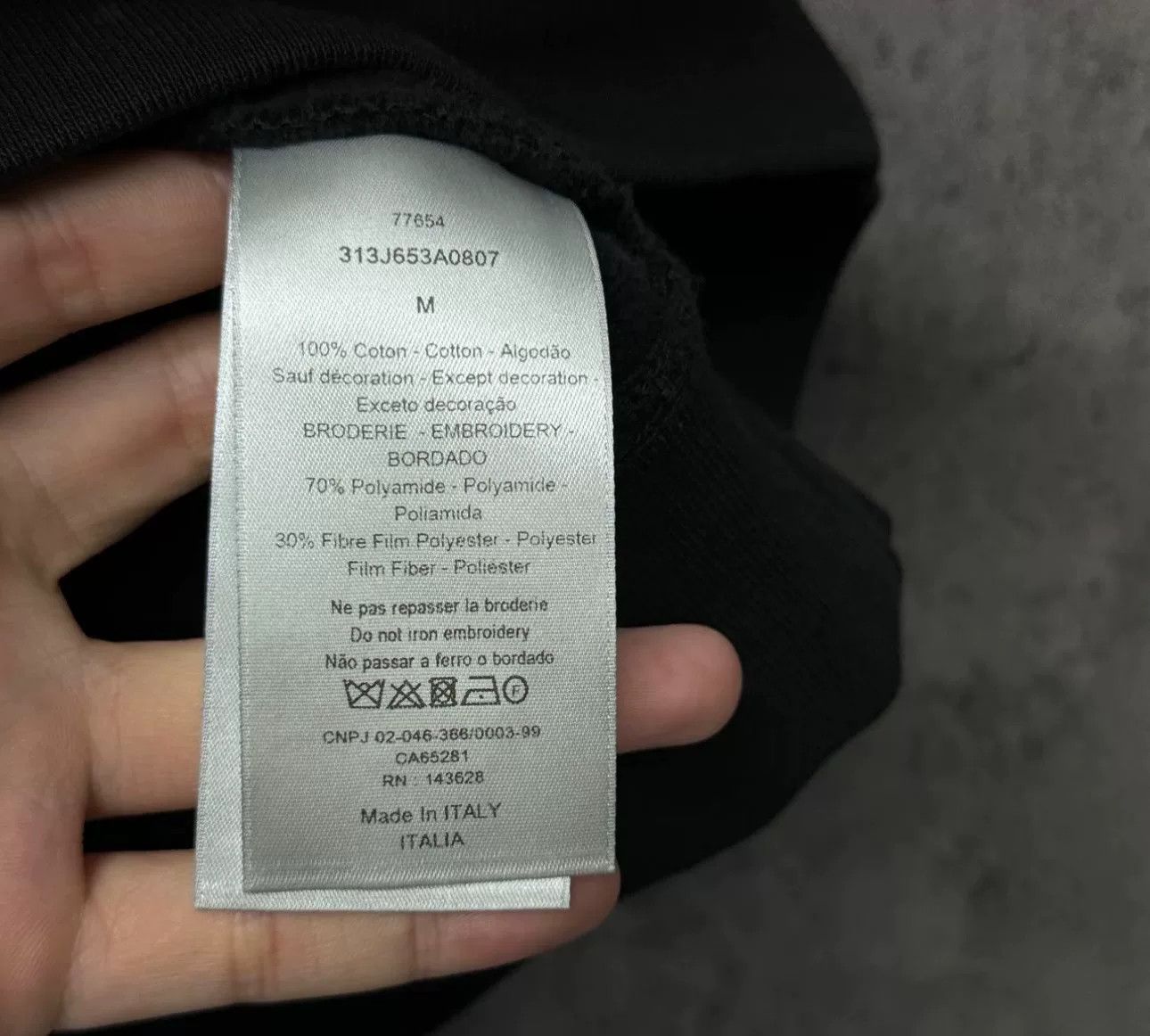 Dior Dior x ERL Glitter Logo Hoodie Size M Size US M / EU 48-50 / 2 - 5 Thumbnail