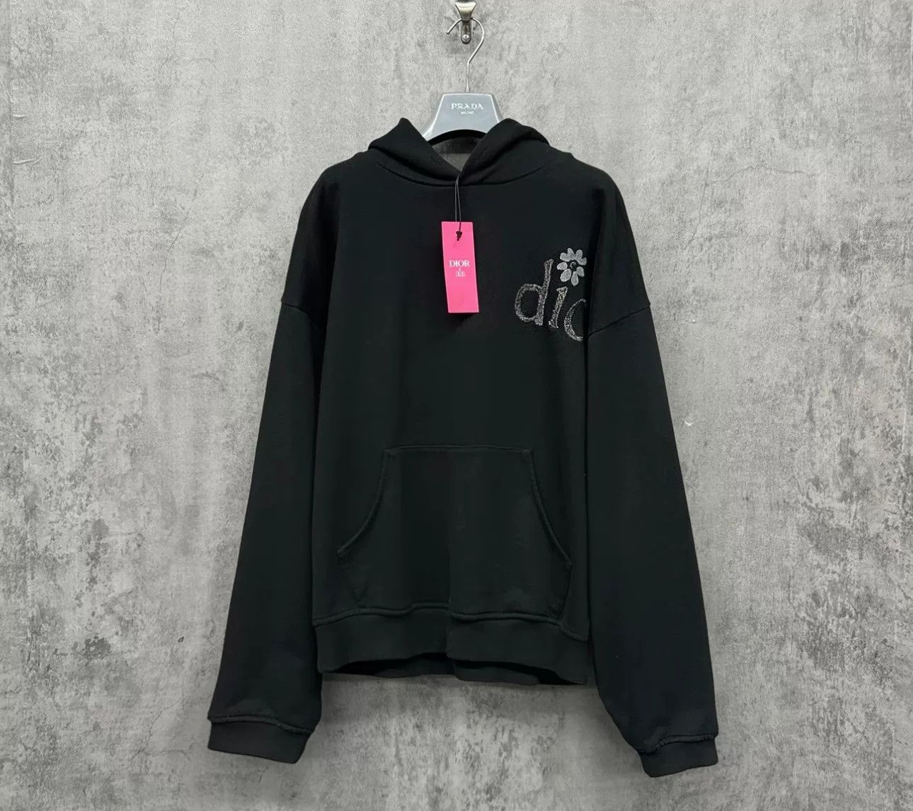 Dior Dior x ERL Glitter Logo Hoodie Size M Size US M / EU 48-50 / 2 - 2 Thumbnail