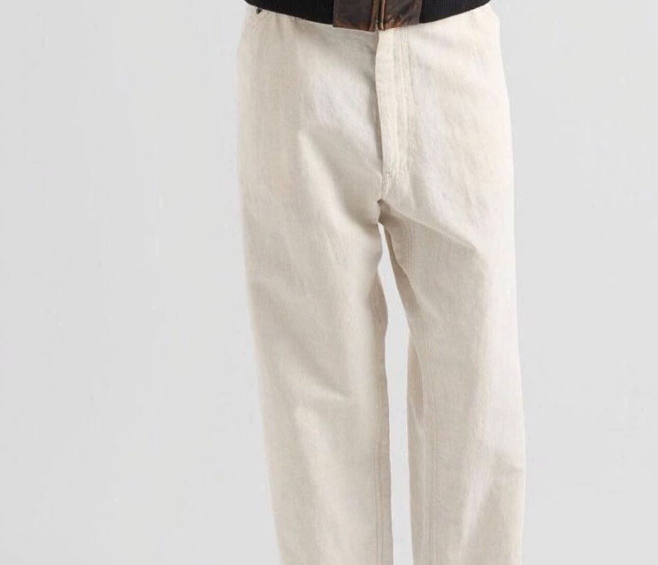Prada Prada Linen Blend Triangle Logo Casual Pants XXL Size US 38 / EU 54 - 3 Thumbnail