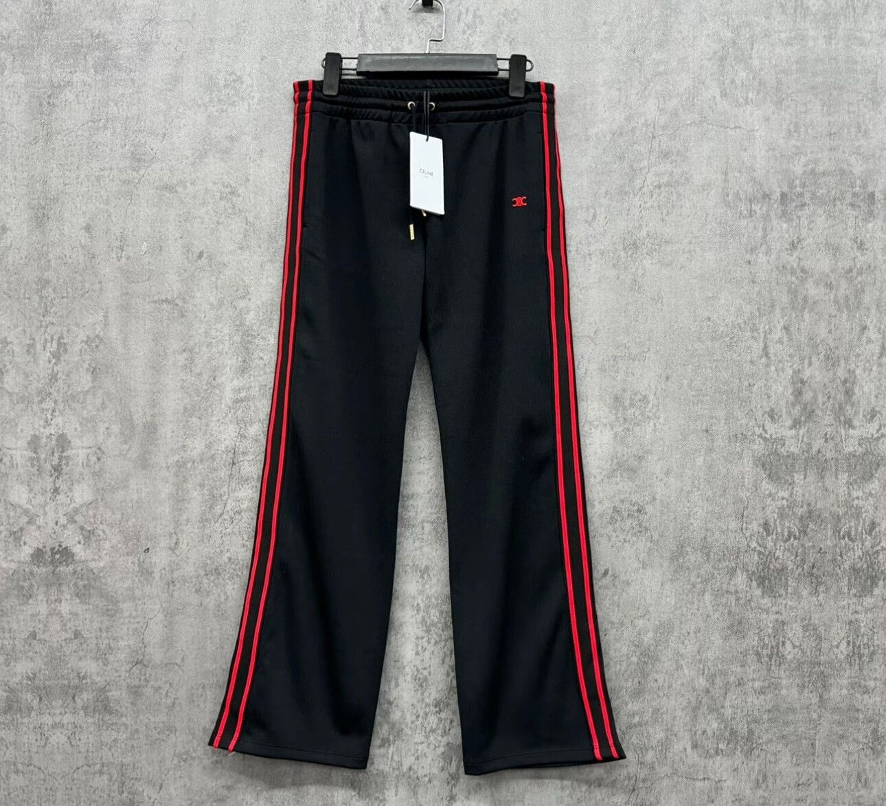 Celine CELINE Triomphe Embroidered Track Pants S Size US 30 / EU 46 - 2 Thumbnail