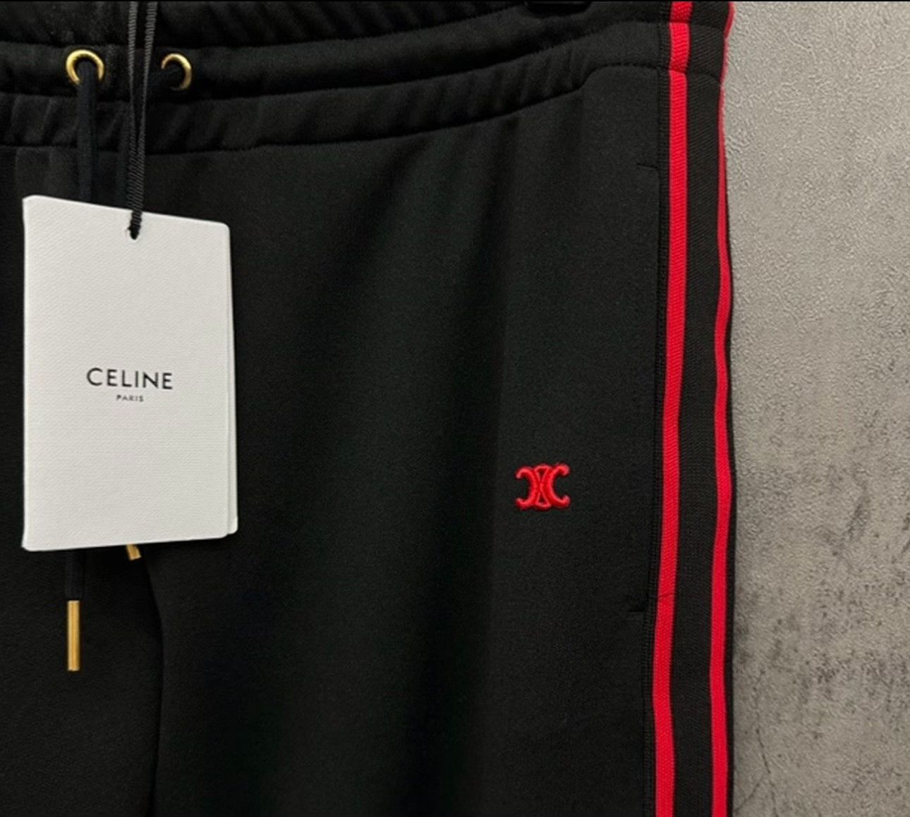 Celine CELINE Triomphe Embroidered Track Pants S Size US 30 / EU 46 - 3 Thumbnail