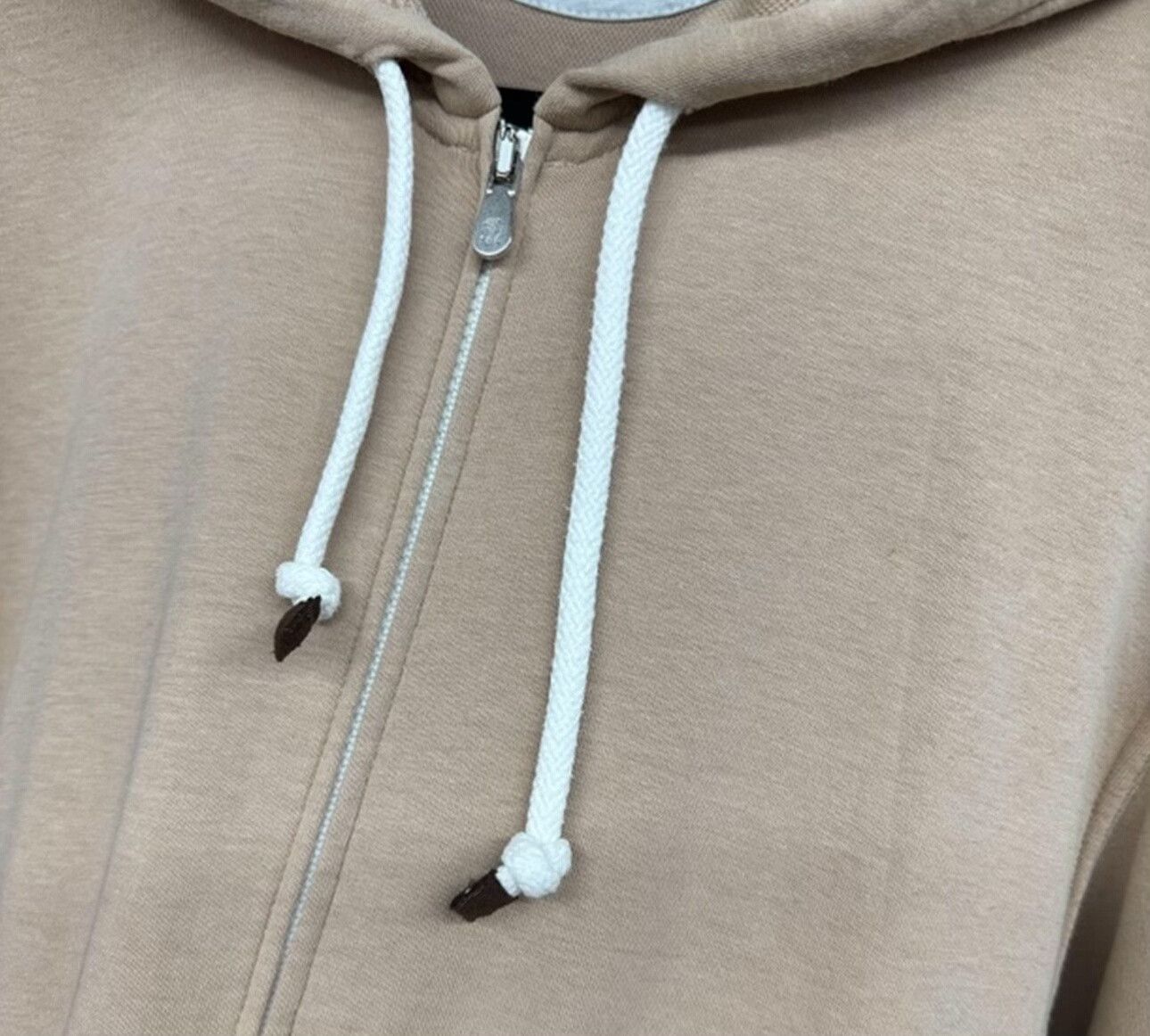 Brunello Cucinelli Brunello Cucinelli Beige Zip-Up Hoodie M Size US M / EU 48-50 / 2 - 3 Thumbnail