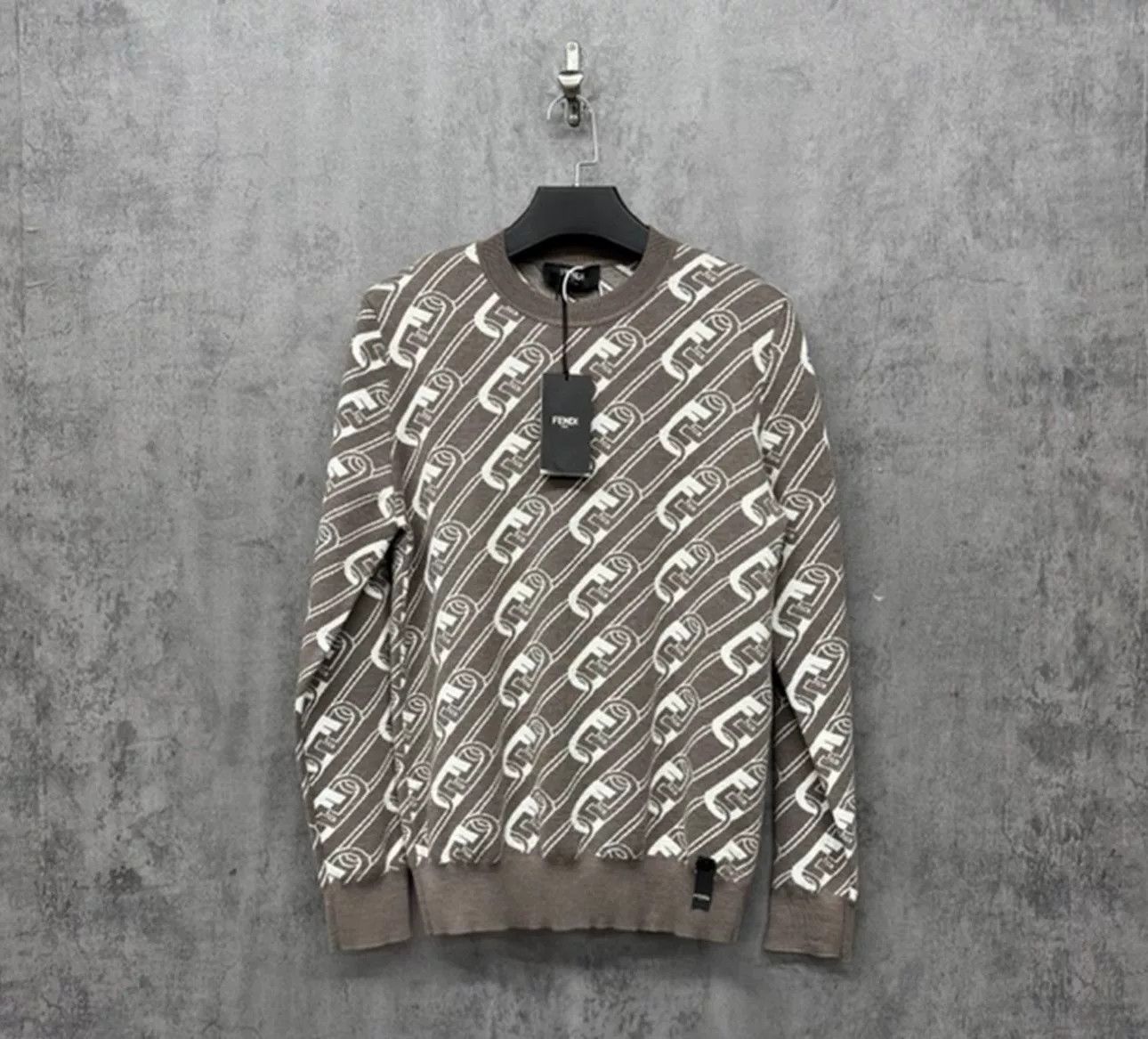 Fendi Fendi All-over Logo Knit Sweater 50 Size US M / EU 48-50 / 2 - 2 Thumbnail
