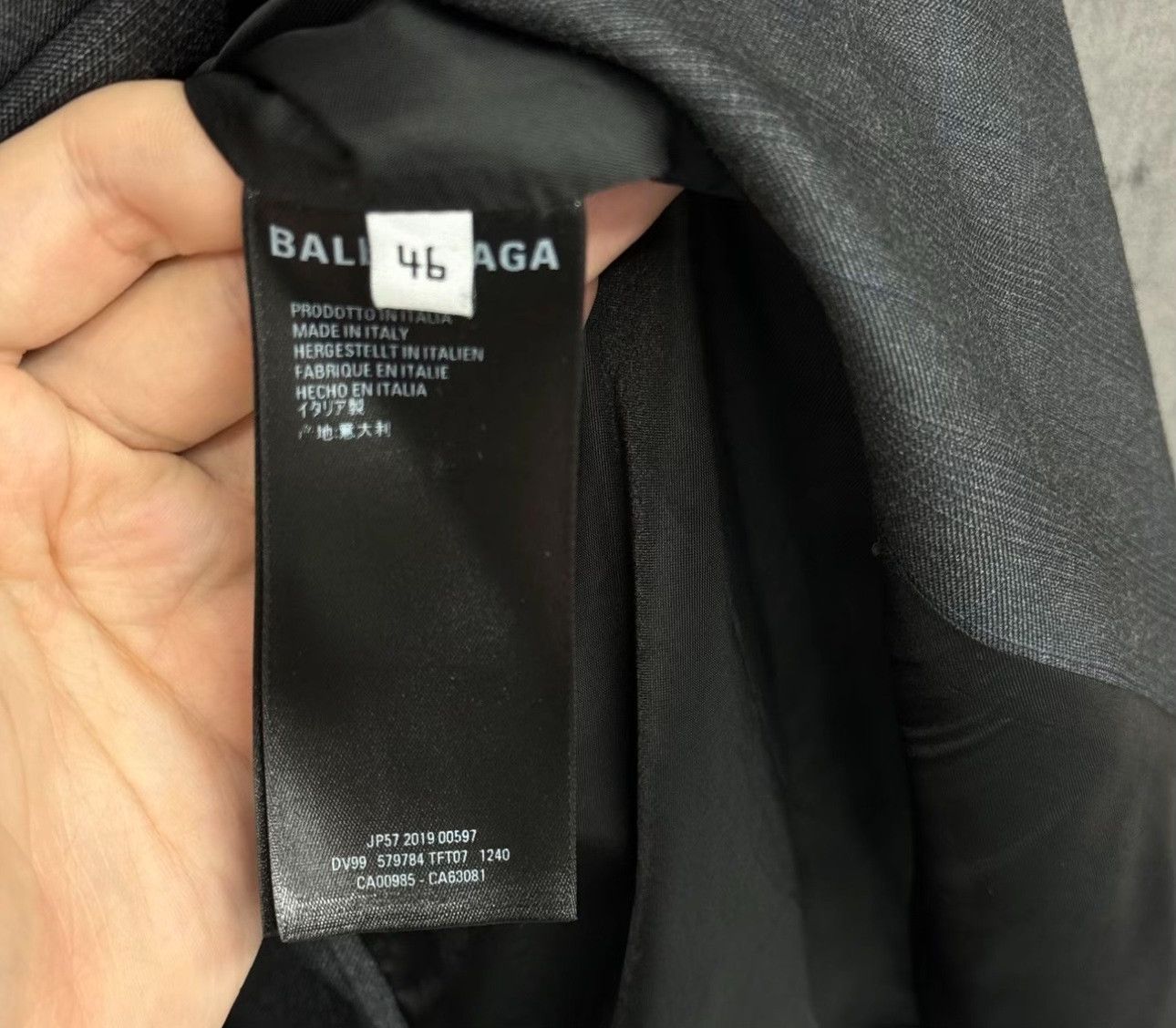 Balenciaga Balenciaga Double Breasted Logo Patch Blazer 36R Size 36R - 5 Thumbnail