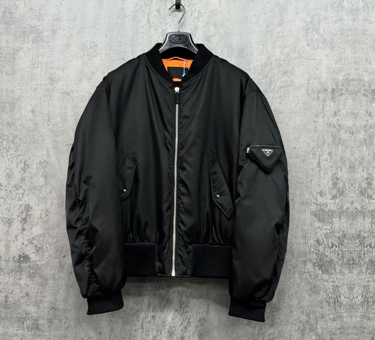 Prada Prada Re-Nylon Triangle Logo Bomber Jacket L Size US L / EU 52-54 / 3 - 2 Thumbnail