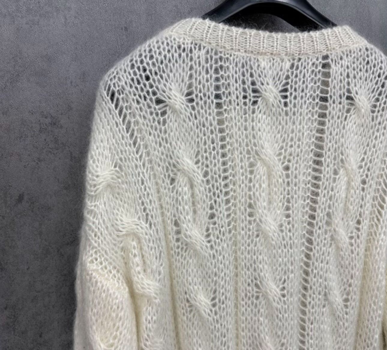 Celine CELINE Mohair Cable Knit Sweater XS Size XS / US 0-2 / IT 36-38 - 4 Thumbnail