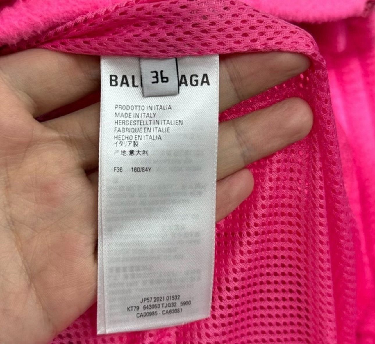 Balenciaga Balenciaga Pink Piping Fleece Zip Jacket Size 36 Size XS / US 0-2 / IT 36-38 - 5 Thumbnail
