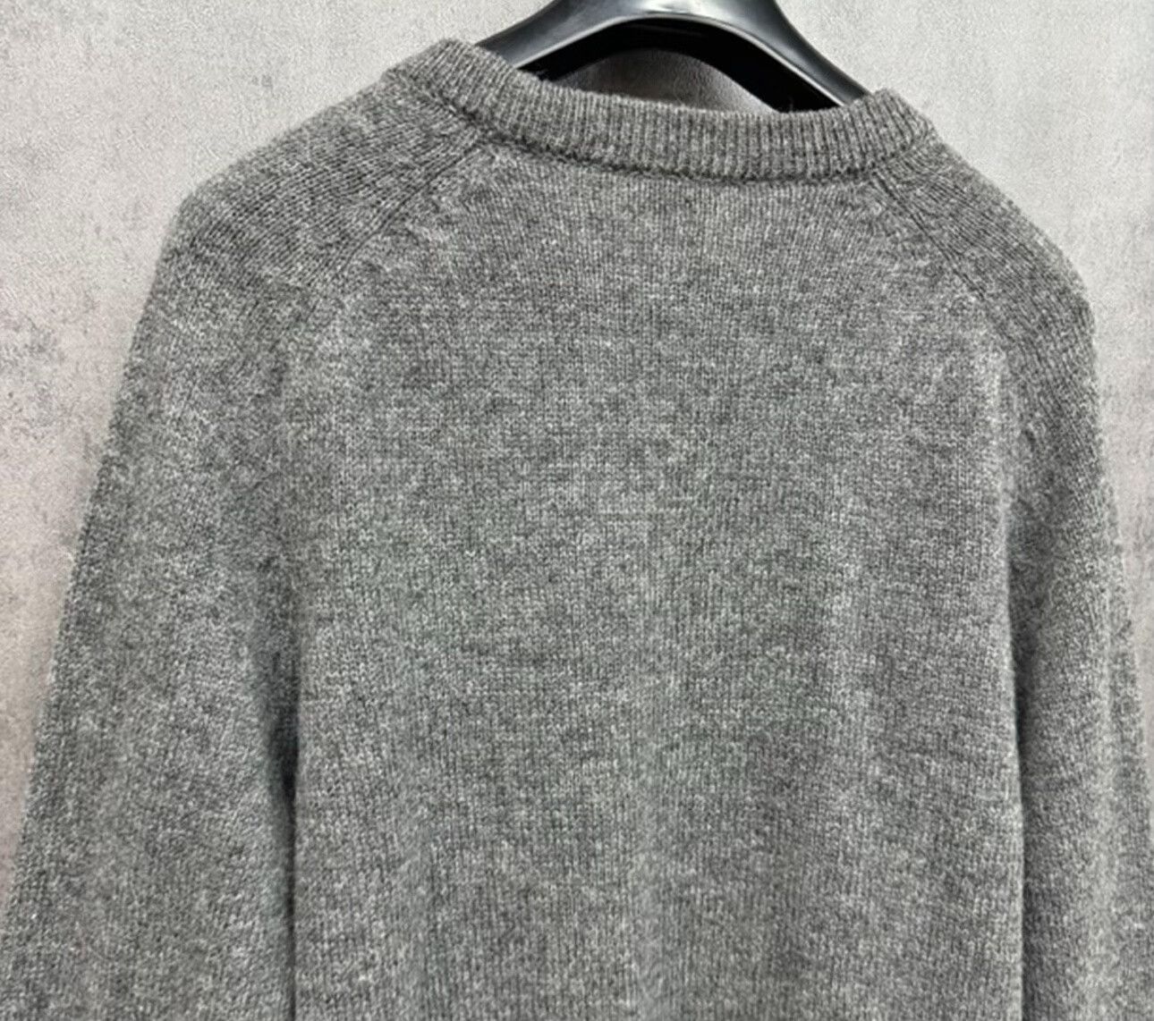Dior Dior Embroidered Logo Wool Sweater Gray L Size US L / EU 52-54 / 3 - 5 Thumbnail