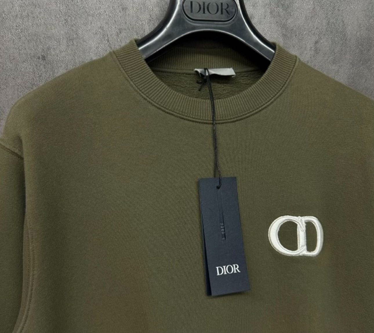 Dior Dior CD Logo Embroidered Sweatshirt Size S Size US S / EU 44-46 / 1 - 3 Thumbnail