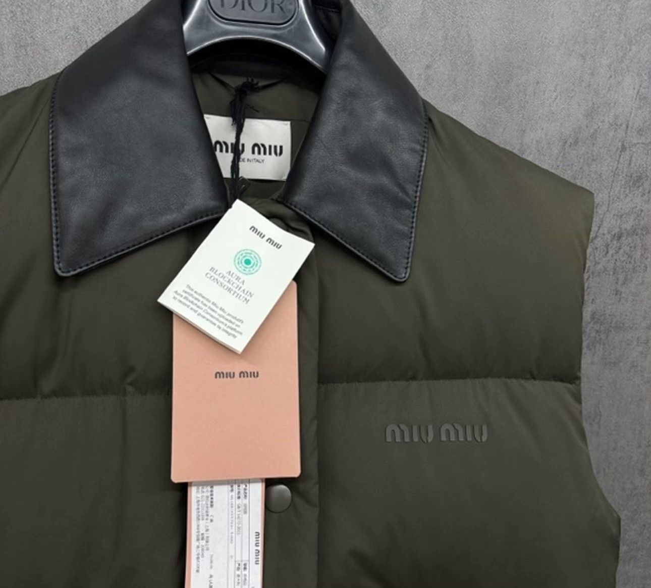 Miu Miu Miu Miu Leather Collar Down Vest IT 38 Size XS / US 0-2 / IT 36-38 - 4 Thumbnail