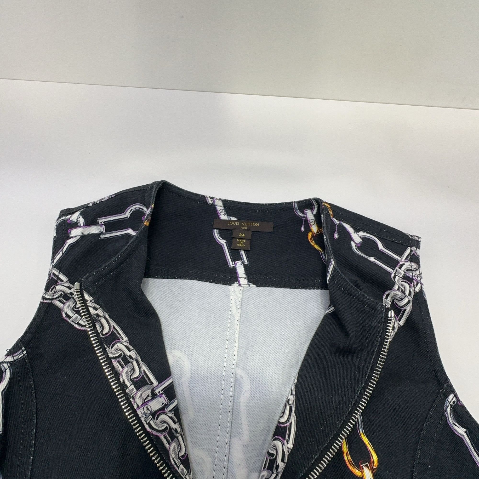 Louis Vuitton Louis Vuitton Chain Print Denim Dress 34 Size XS / US 0-2 / IT 36-38 - 5 Thumbnail
